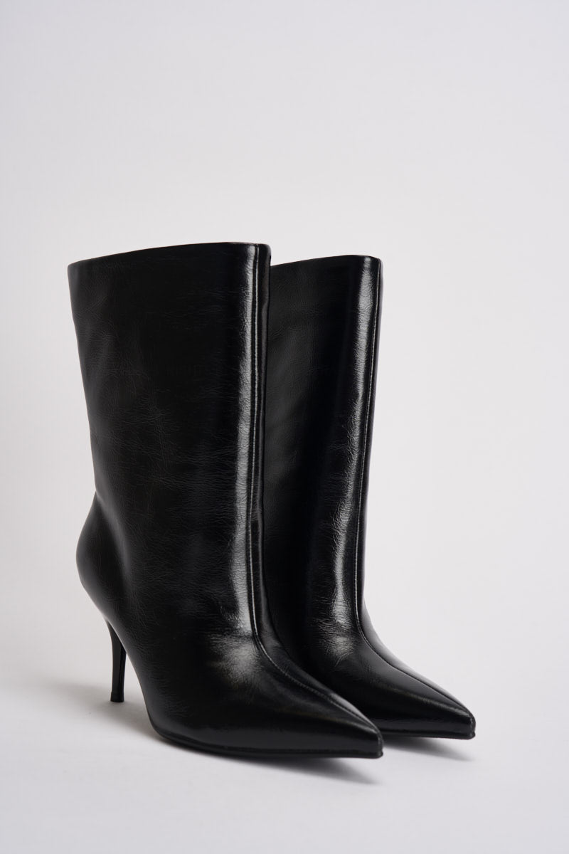 Stivaletto donna con tacco Unuk nero UNUK NERO TWENTY FOURHAITCH 