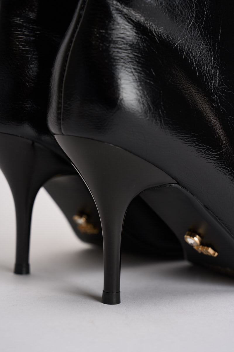 Stivaletto donna con tacco Unuk nero UNUK NERO TWENTY FOURHAITCH 