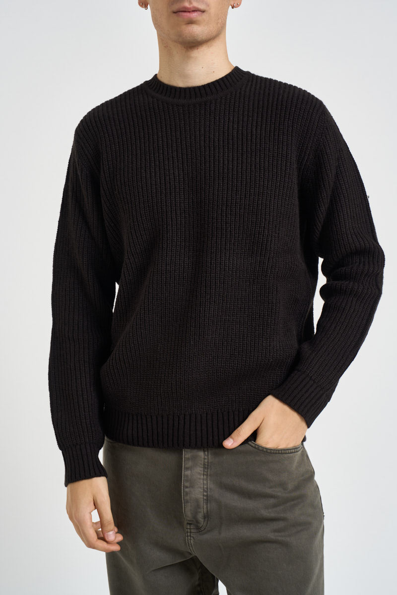 Maglia uomo girocollo nera 2100031 NERO URBANRING 