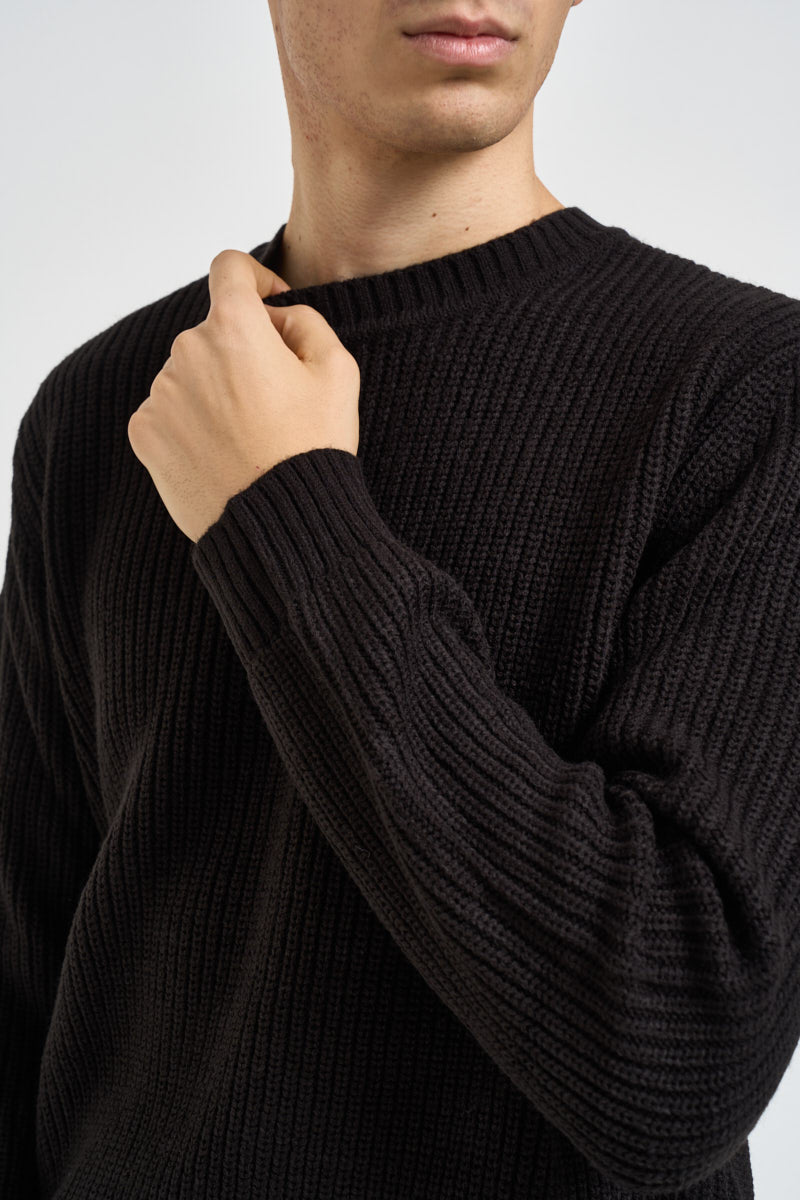 Maglia uomo girocollo nera 2100031 NERO URBANRING 