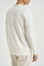 T-shirt uomo manica lunga bianca AKIO 101 U.S. POLO 