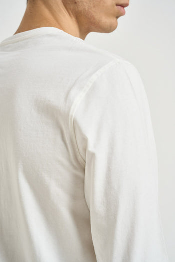 T-shirt uomo manica lunga bianca - 5