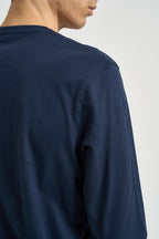 T-shirt uomo manica lunga blu AKIO 177 U.S. POLO 
