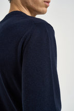 Maglia uomo girocollo in lana blu notte ERIN 177 U.S. POLO 
