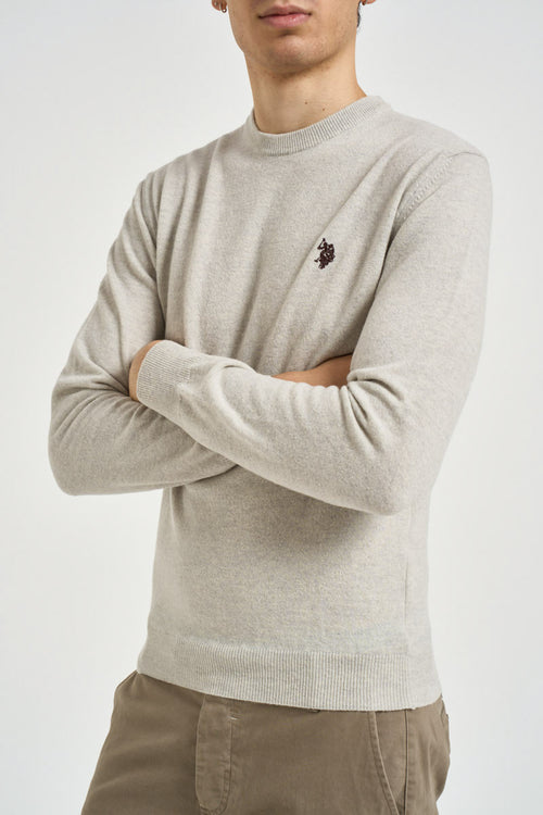 Maglia uomo girocollo in lana ghiaccio - 2