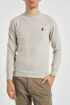 Maglia uomo girocollo in lana ghiaccio ERIN 184 U.S. POLO 