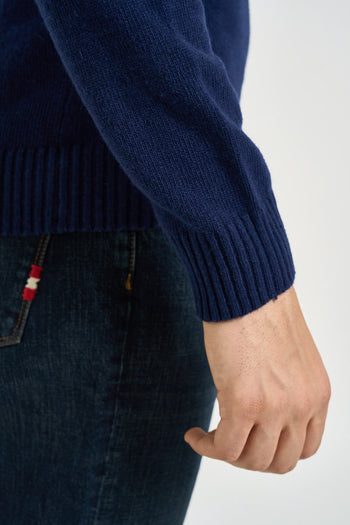 Maglia uomo girocollo bandiera americana blu - 6