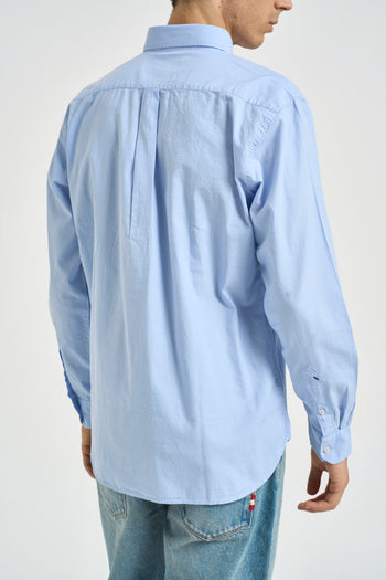 Camicia uomo in cotone Oxford celeste - 4