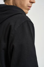 Felpa uomo con cappuccio e full zip nera LUKE 199 U.S. POLO 