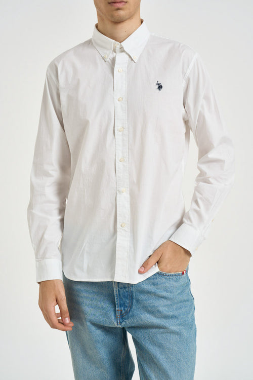 Camicia uomo in popeline bianca - 1