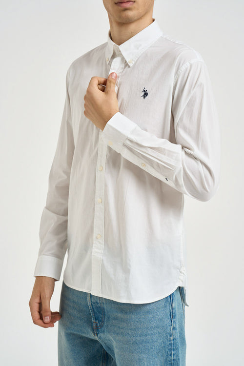 Camicia uomo in popeline bianca - 2