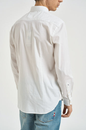 Camicia uomo in popeline bianca - 4