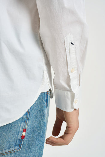 Camicia uomo in popeline bianca - 5