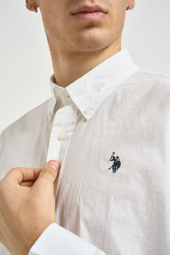 Camicia uomo in popeline bianca - 6