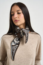 Foulard donna in maglia marrone 2AC2165 MORO VICOLO 