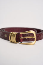 Cintura donna in cuoio bordeaux AAC0035 BORDEAUX VICOLO 