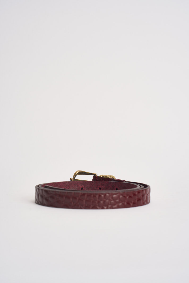 Cintura donna in cuoio bordeaux AAC0035 BORDEAUX VICOLO 