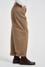 Jeans donna Laila relaxed fit in denim beige DAC5032 CAMMELLO VICOLO 