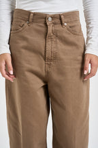 Jeans donna Laila relaxed fit in denim beige DAC5032 CAMMELLO VICOLO 