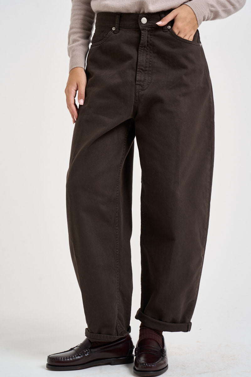 Jeans donna Laila relaxed fit in denim marroni DAC5032 MORO VICOLO 