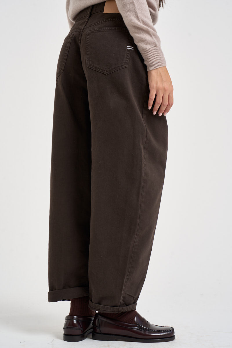 Jeans donna Laila relaxed fit in denim marroni DAC5032 MORO VICOLO 