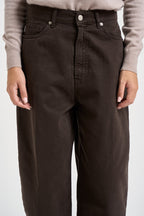 Jeans donna Laila relaxed fit in denim marroni DAC5032 MORO VICOLO 