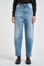 Jeans donna in denim azzurro DAC5252 BLU VICOLO 