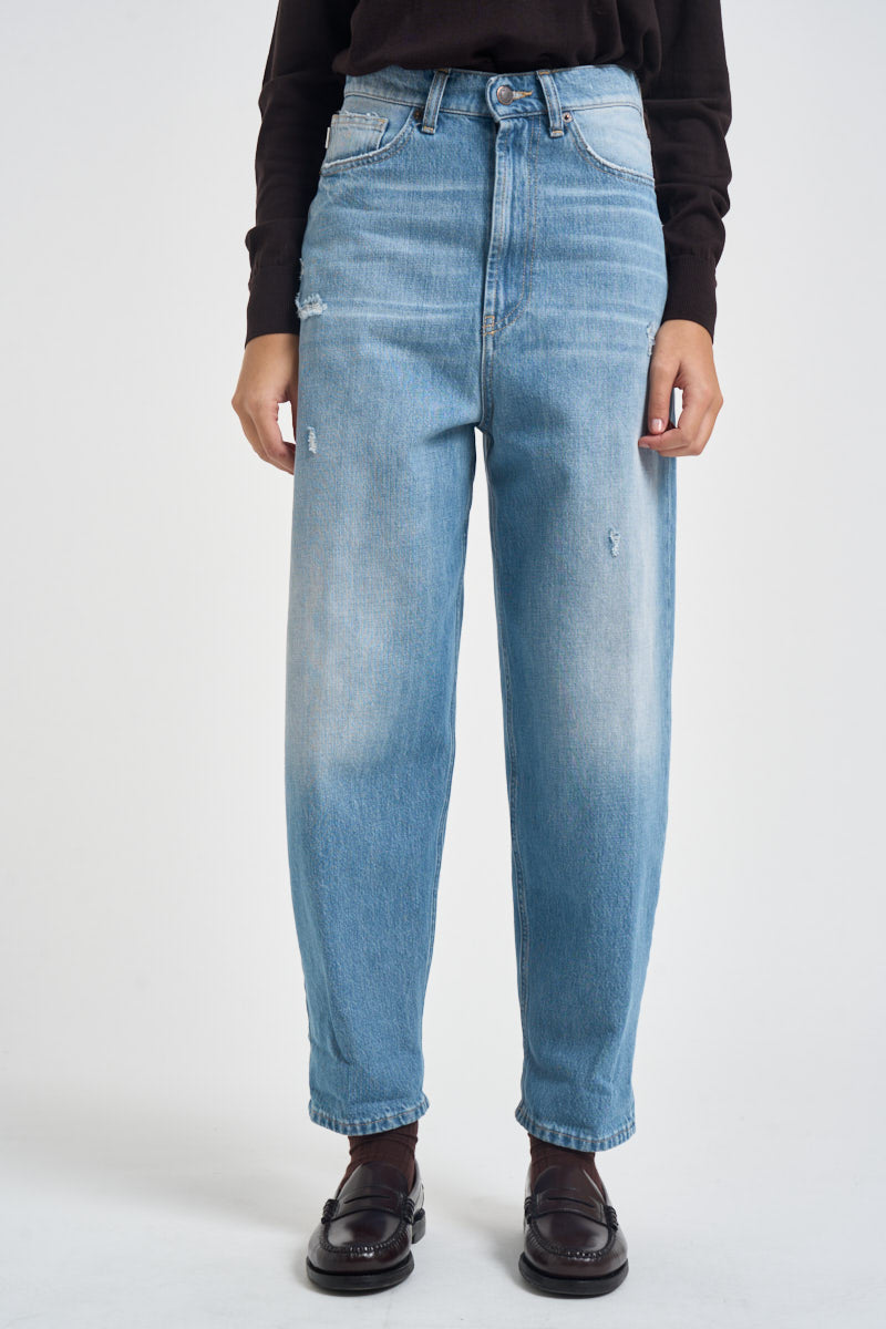 Jeans donna in denim azzurro DAC5252 BLU VICOLO 