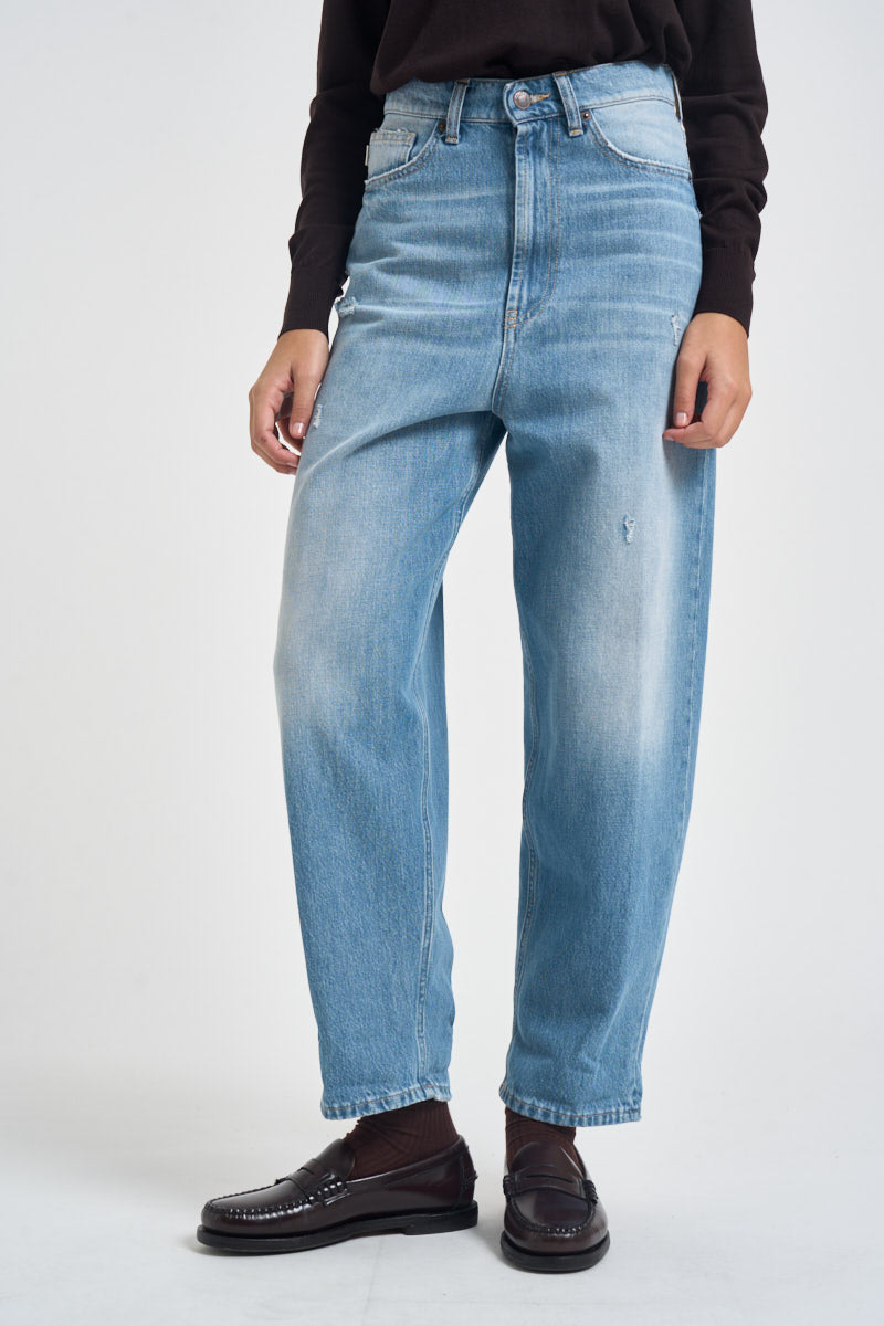 Jeans donna in denim azzurro DAC5252 BLU VICOLO 