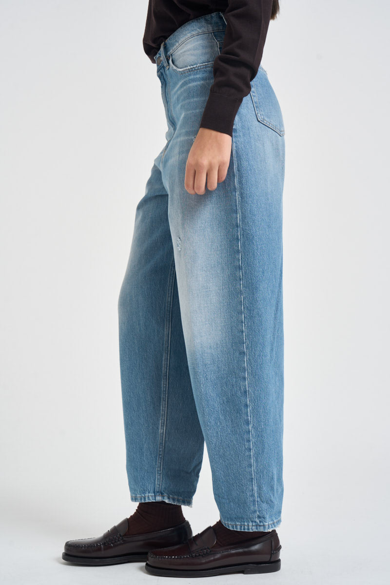 Jeans donna in denim azzurro DAC5252 BLU VICOLO 
