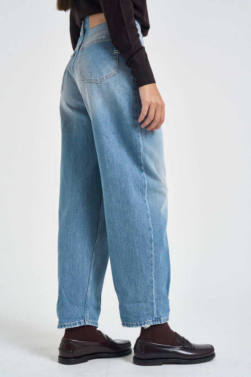 Jeans donna in denim azzurro DAC5252 BLU VICOLO 