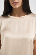T-shirt donna satinata vaniglia TAC0282 VANIGLIA VICOLO 