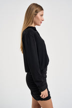 Abito donna a camicia corto nero TAC0375 NERO VICOLO 