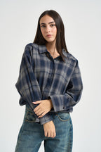 Camicia donna a quadri blu TAC1095 BLU VICOLO 
