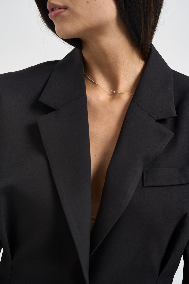 Blazer donna avvitato con pinces nero TAC1113 NERO VICOLO 
