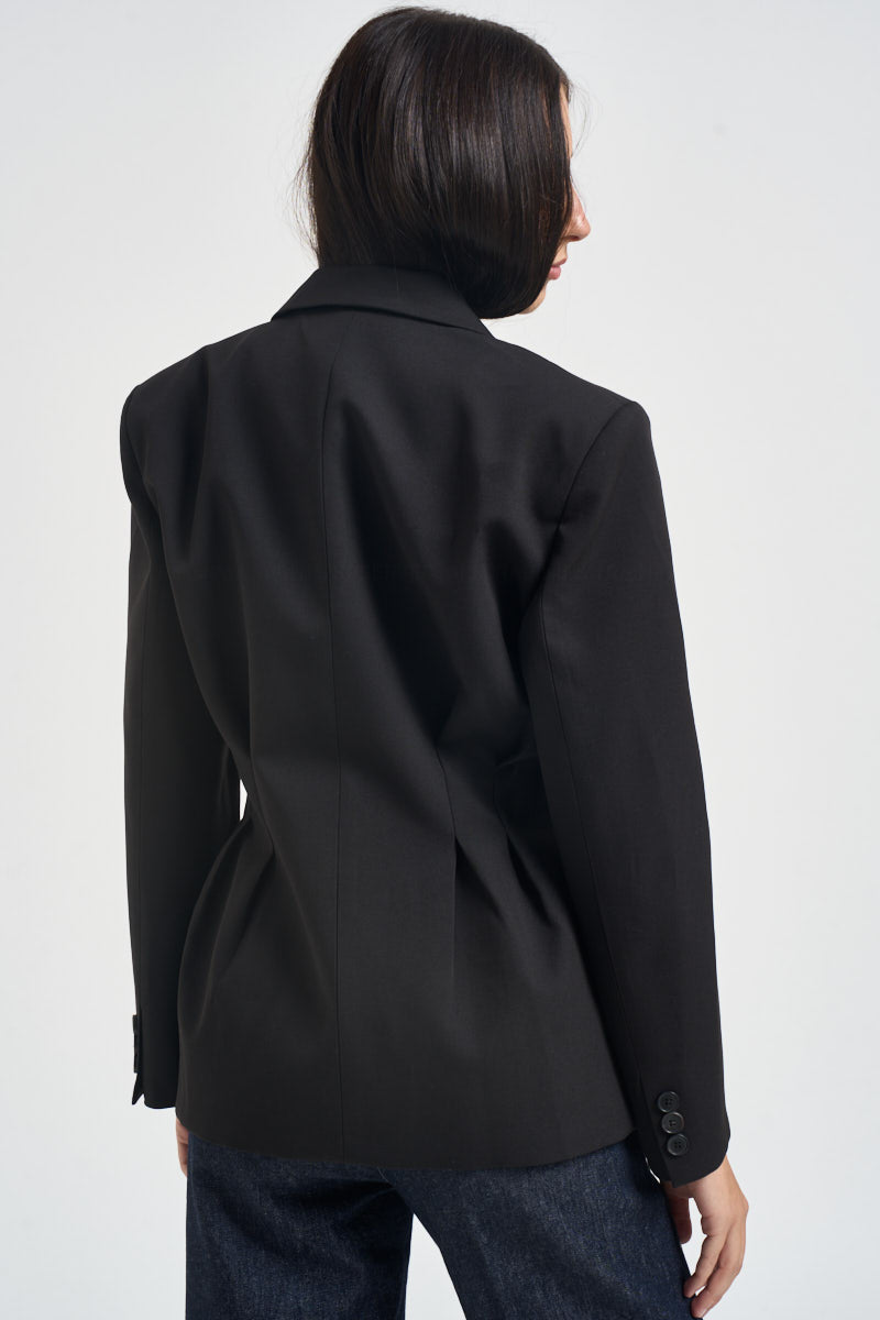 Blazer donna avvitato con pinces nero TAC1113 NERO VICOLO 