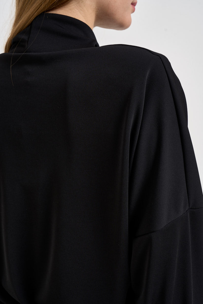 Abito donna corto con fusciacca nero TAC1209 NERO VICOLO 
