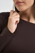 Body donna moro con fiocco sul retro UAC0124 MORO VICOLO 
