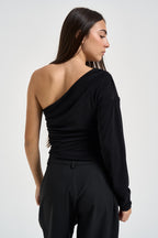 Top donna monospalla nero UAC0146 NERO VICOLO 