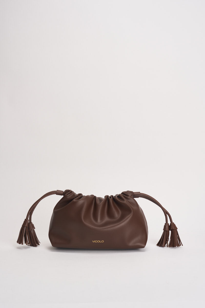 Borsa donna a mano marrone XAC0008 MOKA VICOLO 