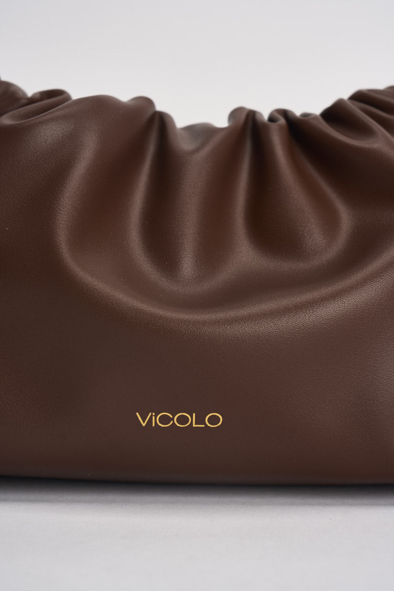 Borsa donna a mano marrone XAC0008 MOKA VICOLO 