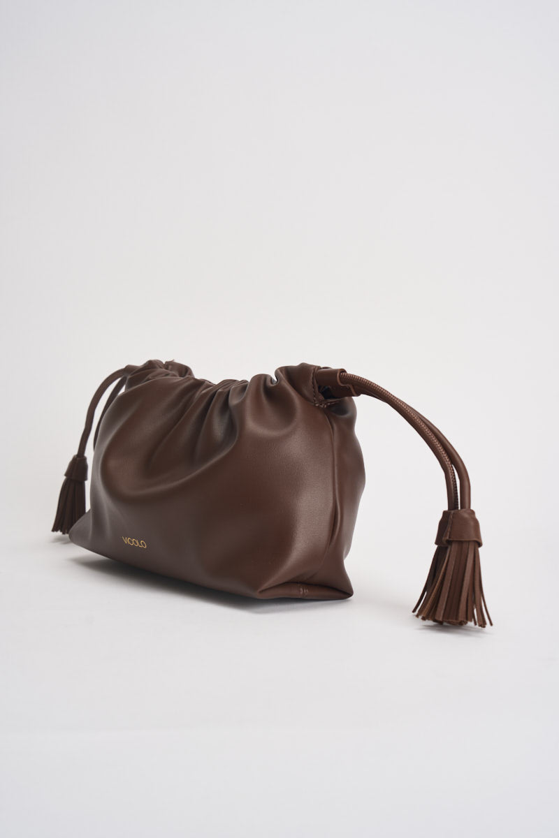 Borsa donna a mano marrone XAC0008 MOKA VICOLO 