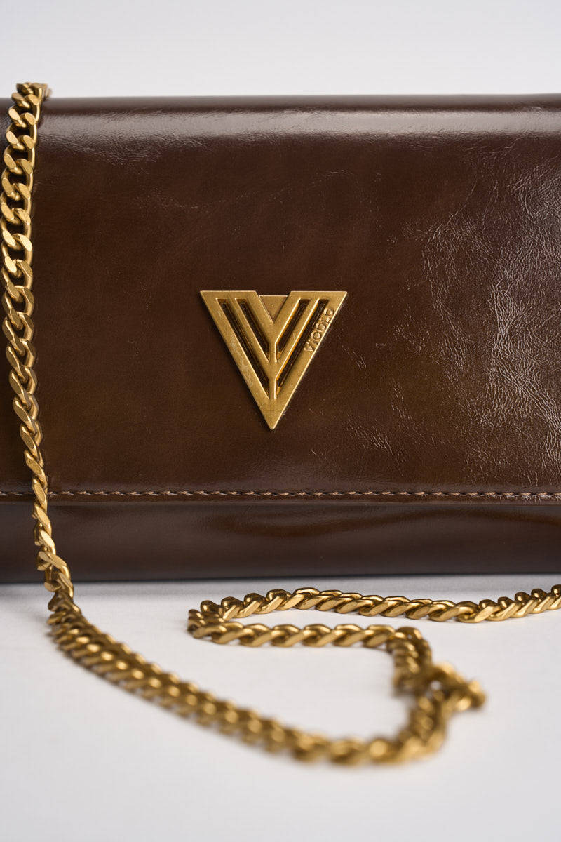 Borsa donna Shibuya a tracolla marrone XAC0013 MOKA VICOLO 