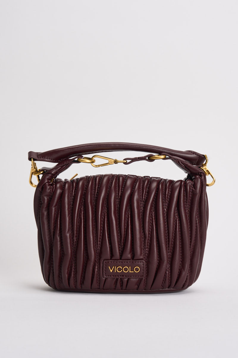 Borsa donna Hook a spalla melanzana XAC0050 MELANZANA VICOLO 