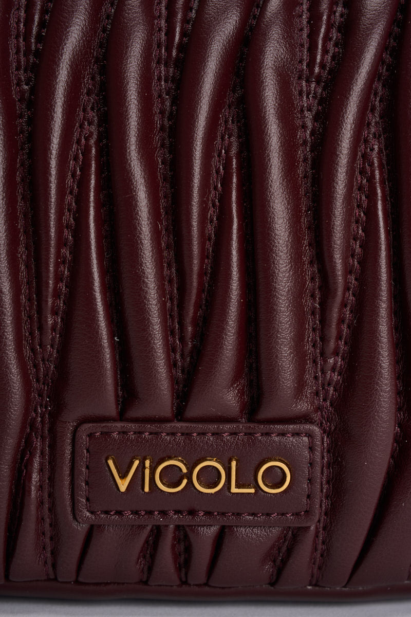 Borsa donna Hook a spalla melanzana XAC0050 MELANZANA VICOLO 