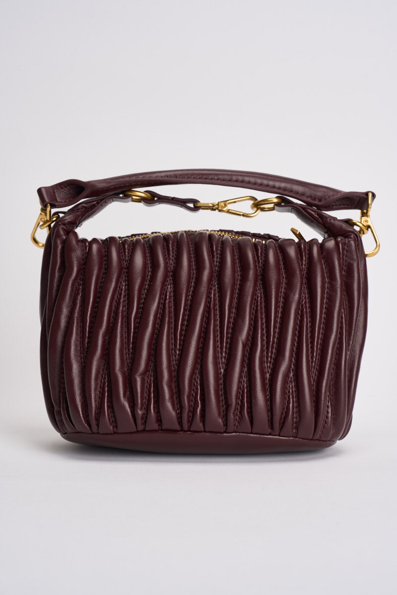 Borsa donna Hook a spalla melanzana XAC0050 MELANZANA VICOLO 