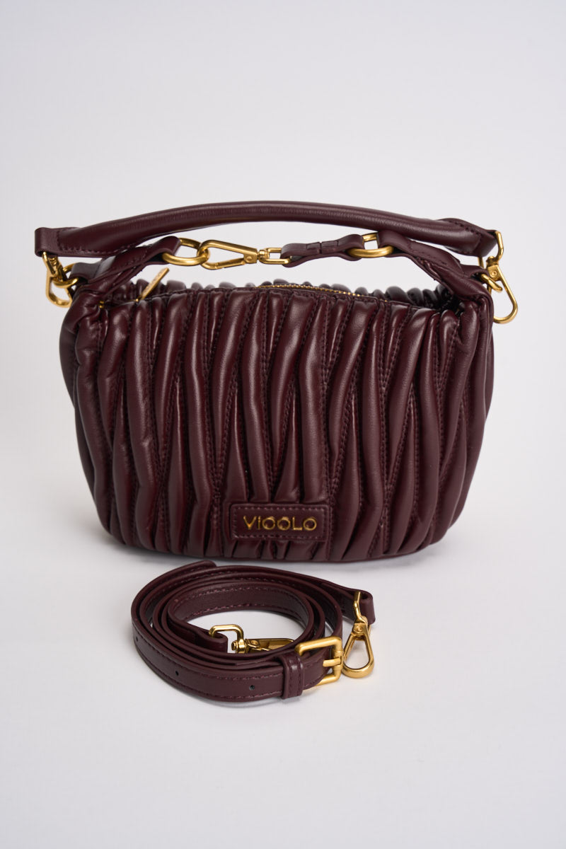 Borsa donna Hook a spalla melanzana XAC0050 MELANZANA VICOLO 