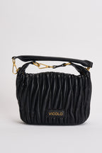 Borsa donna Hook a spalla nera XAC0050 NERO VICOLO 
