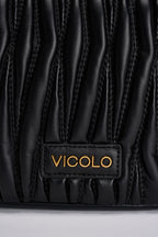 Borsa donna Hook a spalla nera XAC0050 NERO VICOLO 