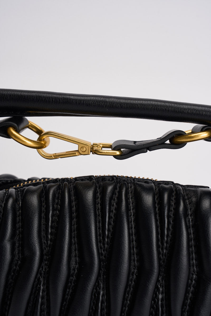 Borsa donna Hook a spalla nera XAC0050 NERO VICOLO 